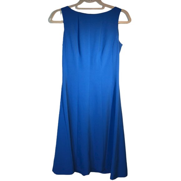 Chaps blue fit & flare dress size 2 - Picture 1 of 7